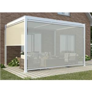 TENDA RULLO C/GUIDE ALL BIANCO PERGOLA 4MT